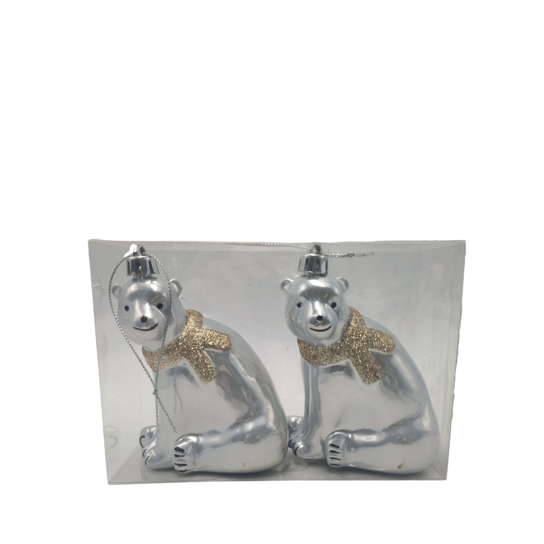 Eisbär Weihnachtskugeln, 2 Stk.